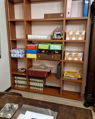 Libreria a Giorno Moderna in Finitura Ciliegio