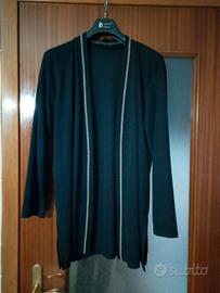 Cardigan Lungo Nero XXL