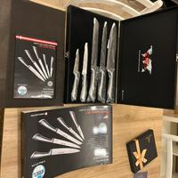 Set coltelli nuovi in acciaio 5 pezzi