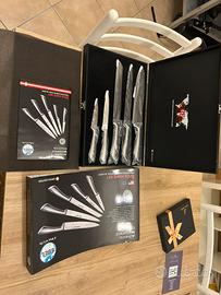 Set coltelli nuovi in acciaio 5 pezzi