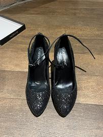Scarpe décolleté glitter nere CafèNoir
