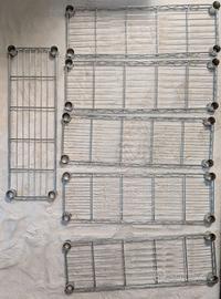 Ripiani scaffale in filo d'acciaio