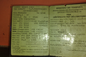 Telaio piaggio si con libretto 1987