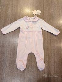Tutina neonata 100% cotone NUOVA con cartellino 