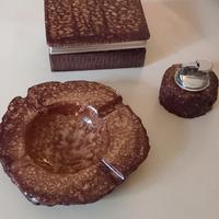 set da scrivania in pietra anni 50/70