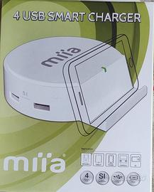 Carica USB 4 ingressi Miia