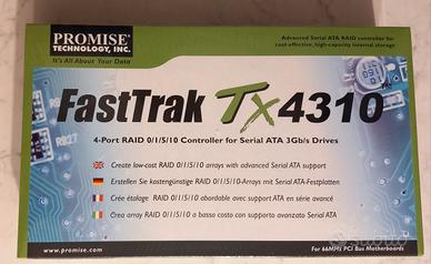 Scheda controller Serial ATA per 4 porte RAID