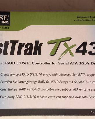 Scheda controller Serial ATA per 4 porte RAID