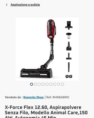 rowenta asporapolvere x-force 12.60