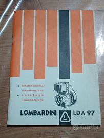 Libretto motore Lombardini LDA 97 originale
