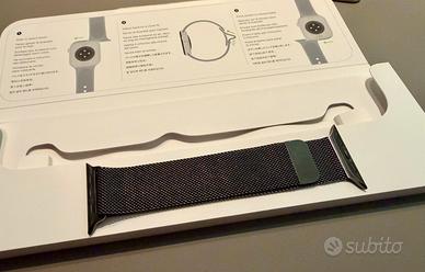 Cinturino Apple Maglia Milanese Black ORIGINALE