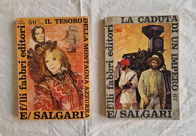 9 romanzi vintage di E. Salgari - Sandokan e altro