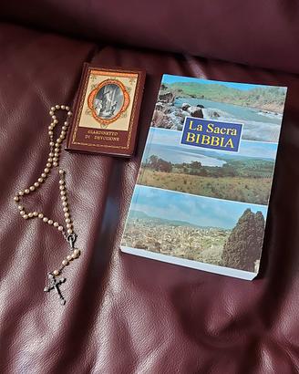 sacra bibbia diodati e coroncina della nonna