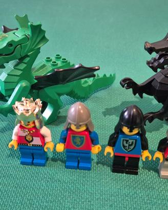 Lotto Lego Castle Minifigure Draghi Vintage