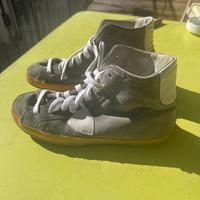 Phililppe Model  scarpe camoscio grige alte