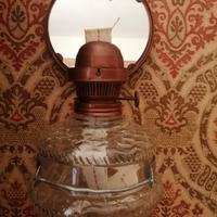 LAMPADA  VINTAGE A OLIO CON SPECCHIO