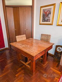 Splendido tavolo antico in legno MASSELLO