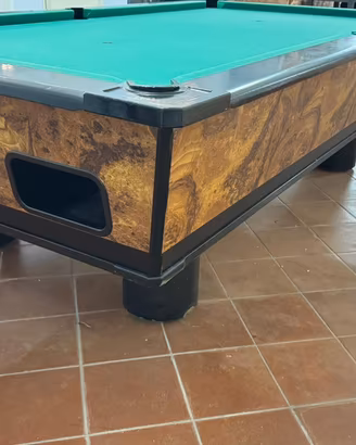 Biliardo professionale con piano verde