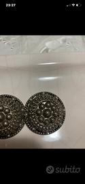 Orecchini vintage a clip disign a cupola