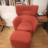 Poltrona IKEA OSKARSHAMN  con poggiapiedi