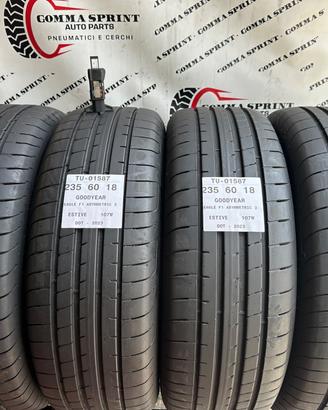 4 PNEUMATICI 235/60 R18 GOODYEAR ESTIVE 90%