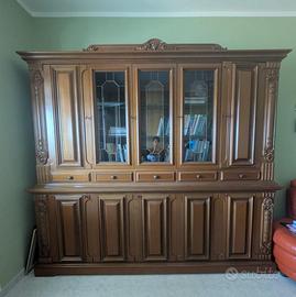 Credenza Vetrina in Legno Massello - Divisibile