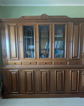 Credenza Vetrina in Legno Massello - Divisibile