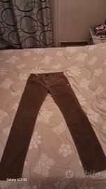 pantalone Dondup velluto marrone tg w30