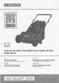 Raccoglitore foglie ed erba PARKSIDE PKM 103 A1