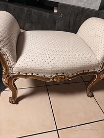 pouf stile vintage crema elegante