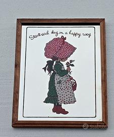 Cadre Miroir Vintage Anni 70 – Bois – Quadrato – Marque Sara Key