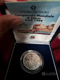 Moneta 10.000 L mondiali di calcio USA 1994