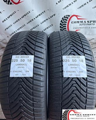 2 PNEUMATICI 225/50 R18 LANDSAIL 4 STAGIONI 95%