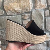 Sabot zeppa ciabatta corda  N.39/40