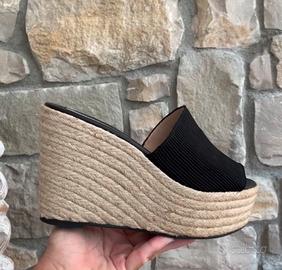 Sabot zeppa ciabatta corda  N.39/40