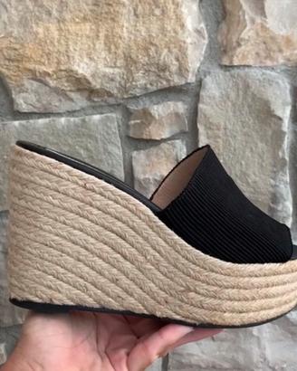 Sabot zeppa ciabatta corda  N.39/40