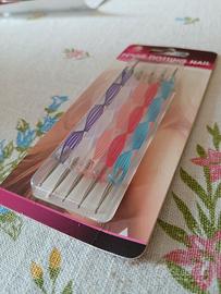 Penne Dotting Nail Art: Kit Manicure Pedicure 5pz
