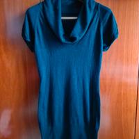 Vestito a maglione corto blu navy