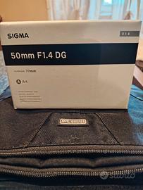 obiettivo Sigma  50 mm 1.4 art  Canon 