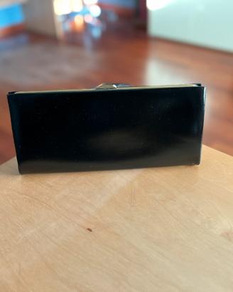 Clutch bag donna nera e oro