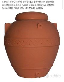 Serbatoio cisterna per acqua piovana in plastica