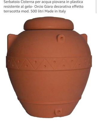 Serbatoio cisterna per acqua piovana in plastica
