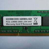 RAM 4GB per notebook