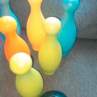 caschetto bici e set bwling