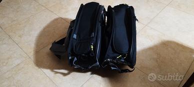 Coppia borse laterali espandibili universali nere