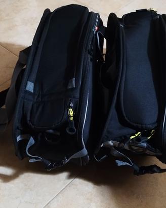 Coppia borse laterali espandibili universali nere