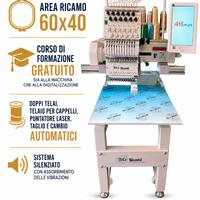 Macchina da ricamo testa singola 12 aghi