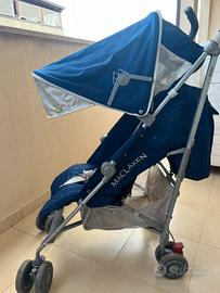 Passeggino richiudibile McLaren blu