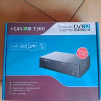 Decoder Digitale Terrestre DVB T2 I-CAN T360