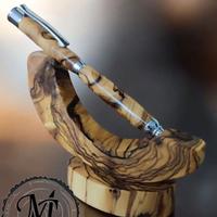 penne in legno pregiato tornite a mano libera 